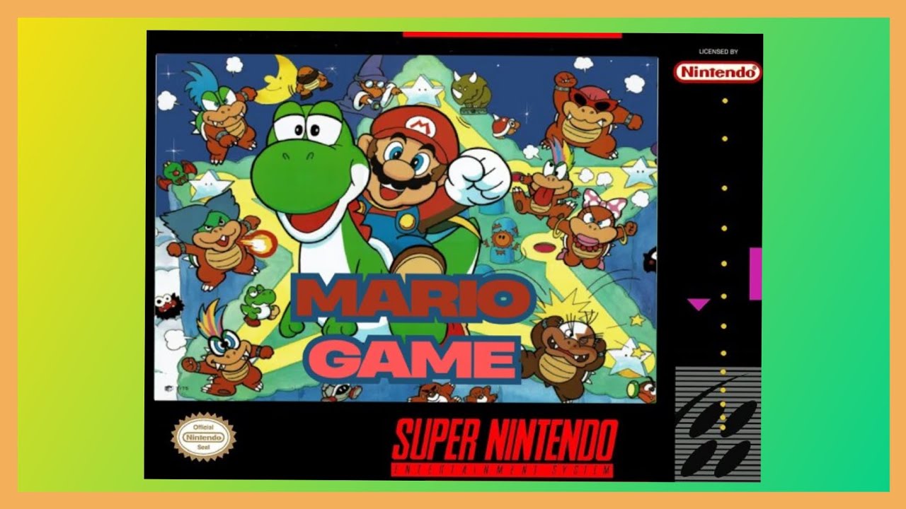 SAIU MARIO GAME (SMW Hack) PARA SNES.