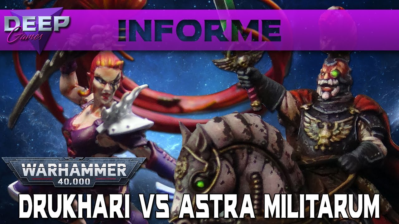 DRUKHARI vs ASTRA MILITARUM | Informe de Batalla Warhammer 40.000