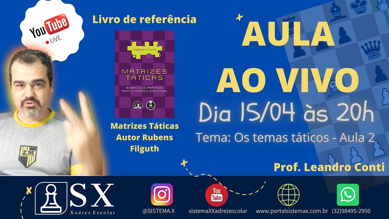 Os temas t&aacute;ticos - xadrez
