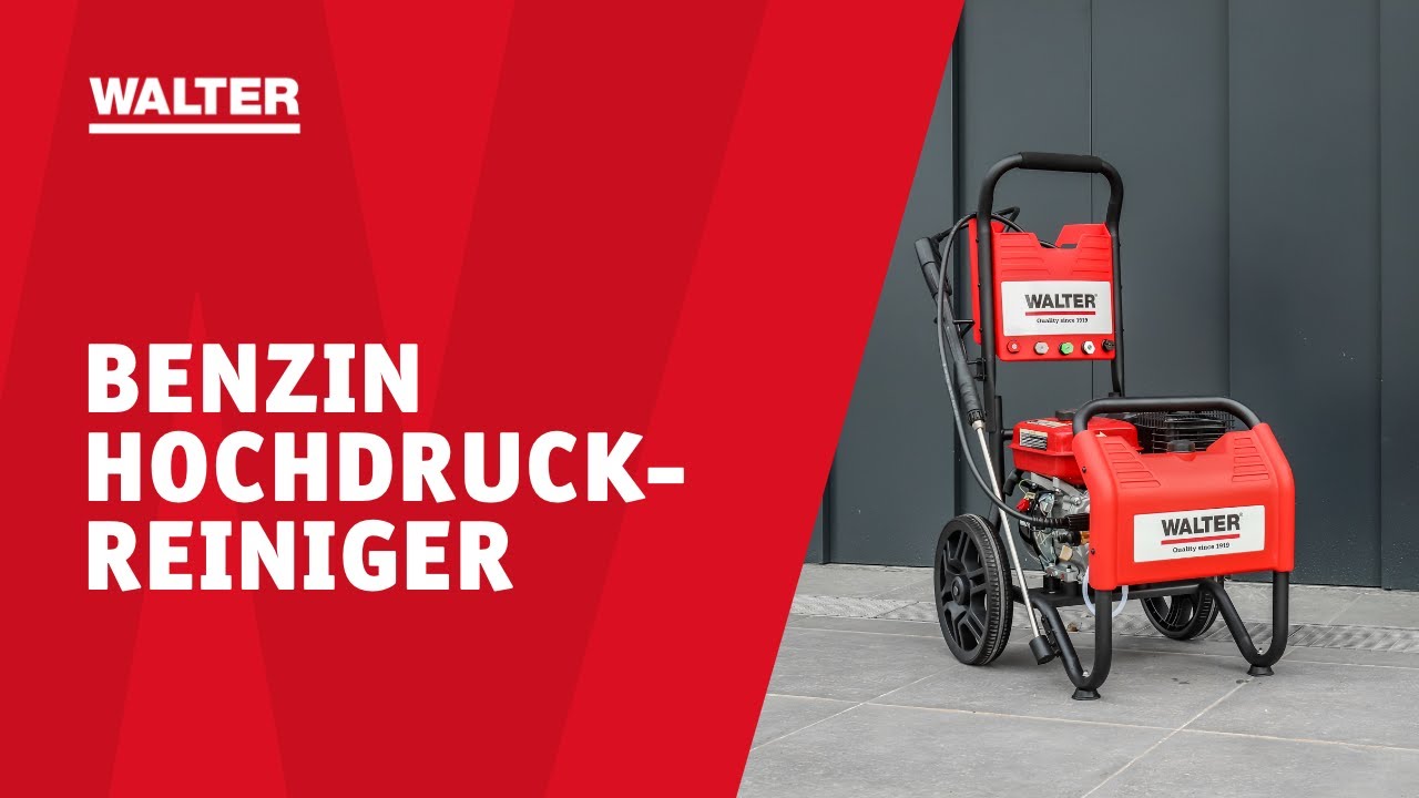 WALTER Benzin Hochdruckreiniger – Schmutz hat keine Chance!