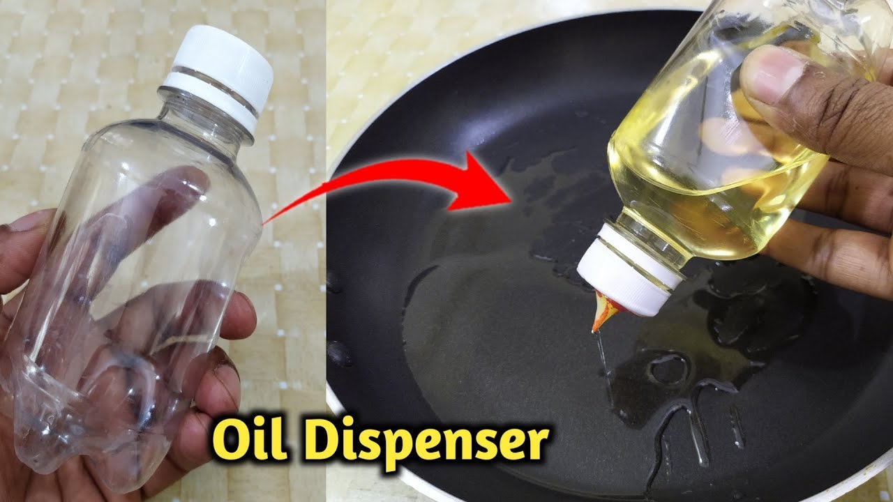 How to make oil dispenser at home | homemade oil dispenser bottle