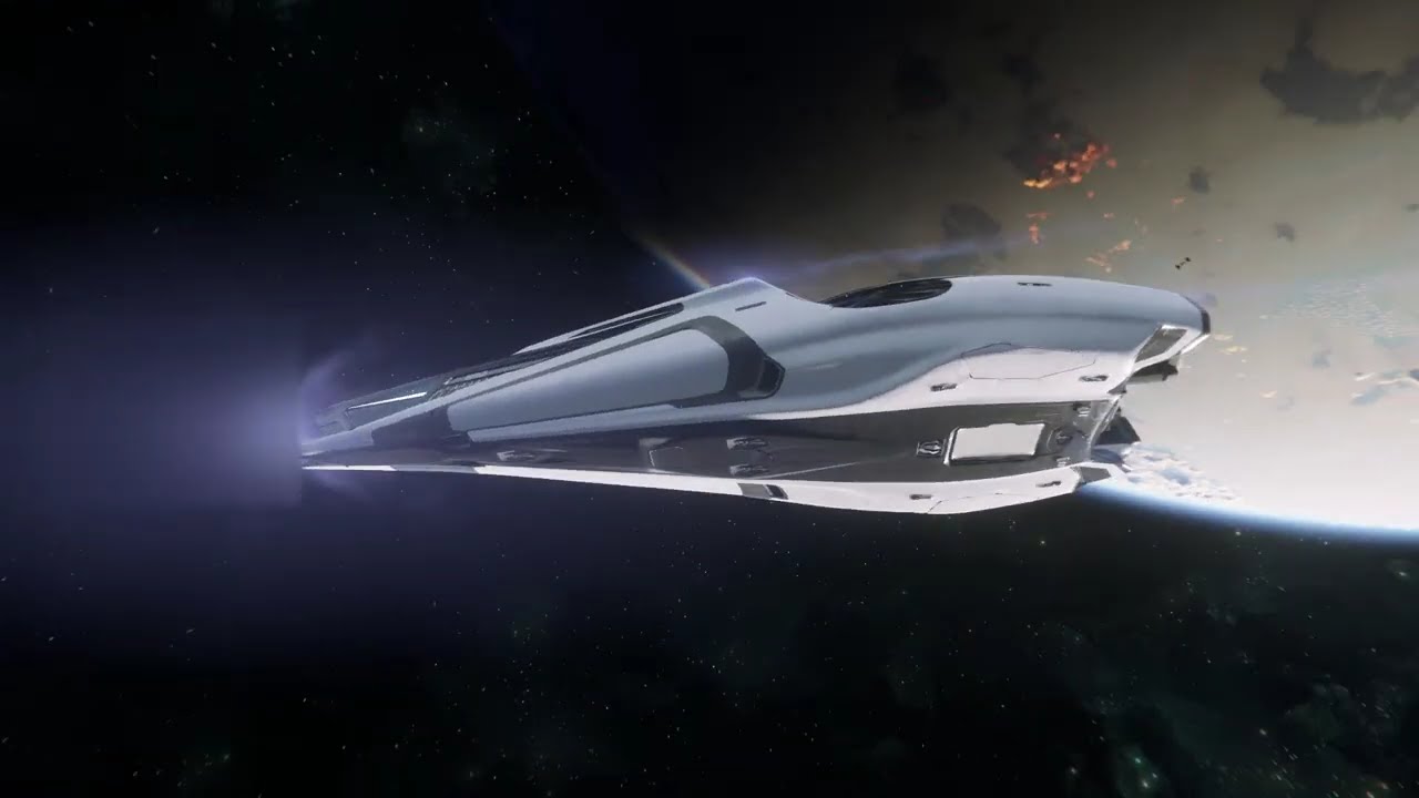 Origin 890 Jump Launching A Fighter (Guardian MX) For Combat Contracts Star Citizen