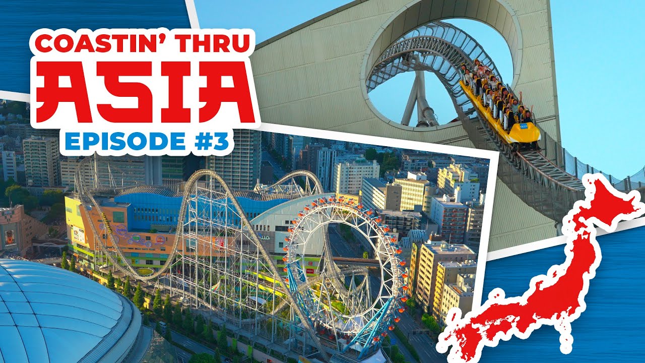 Riding Roller Coasters in the CENTER of TOKYO! Thunder Dolphin, Tokyo Dome City & More!