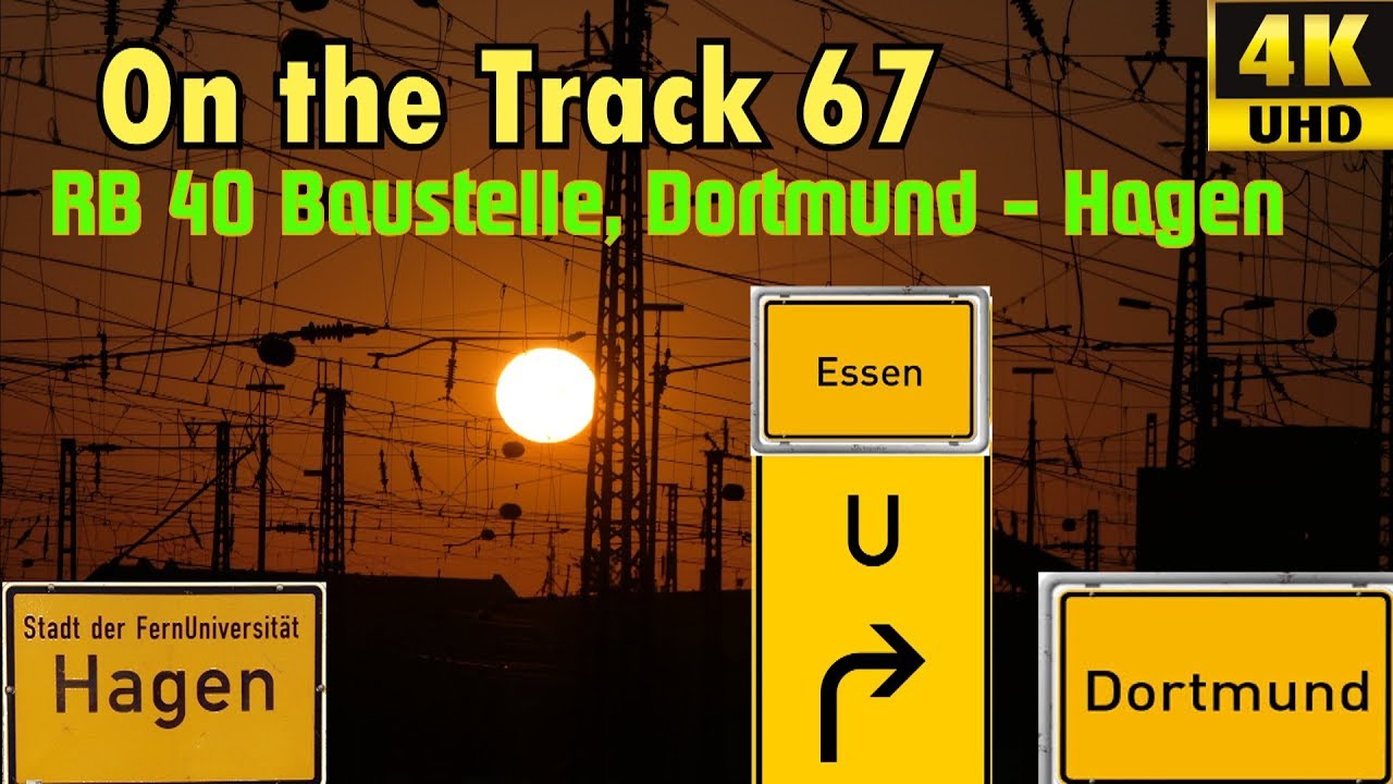 RB40 Baustelle, Dortmund-Hagen, OTon, 4K
