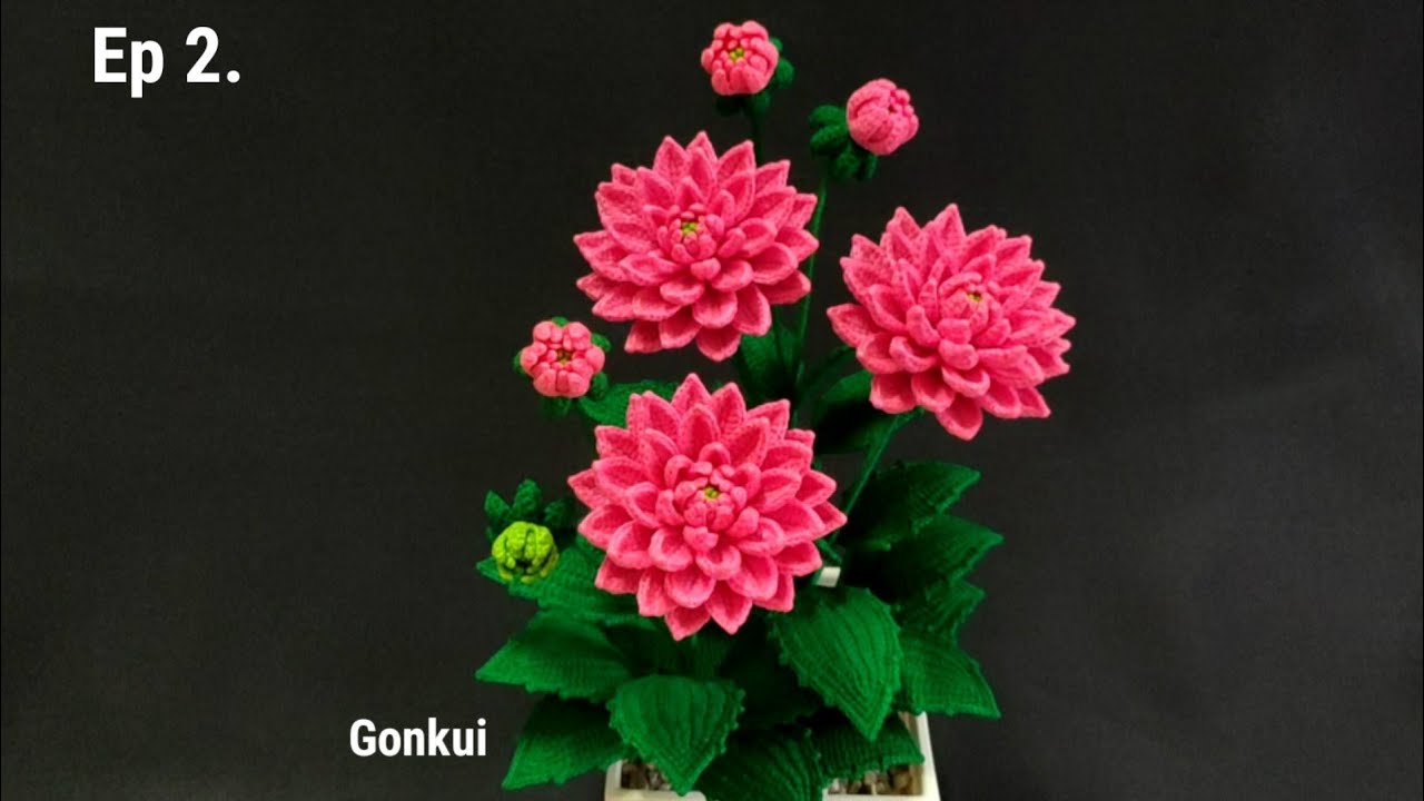 Crochet flower | Crochet Dahlia flower Ep2. ✨ Petals B #crochetflower #crochet #floraldesign