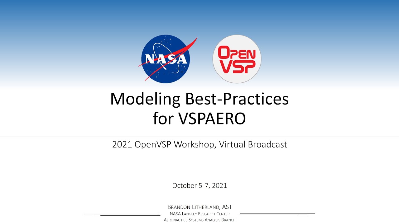 Modeling Best Practices for VSPAERO