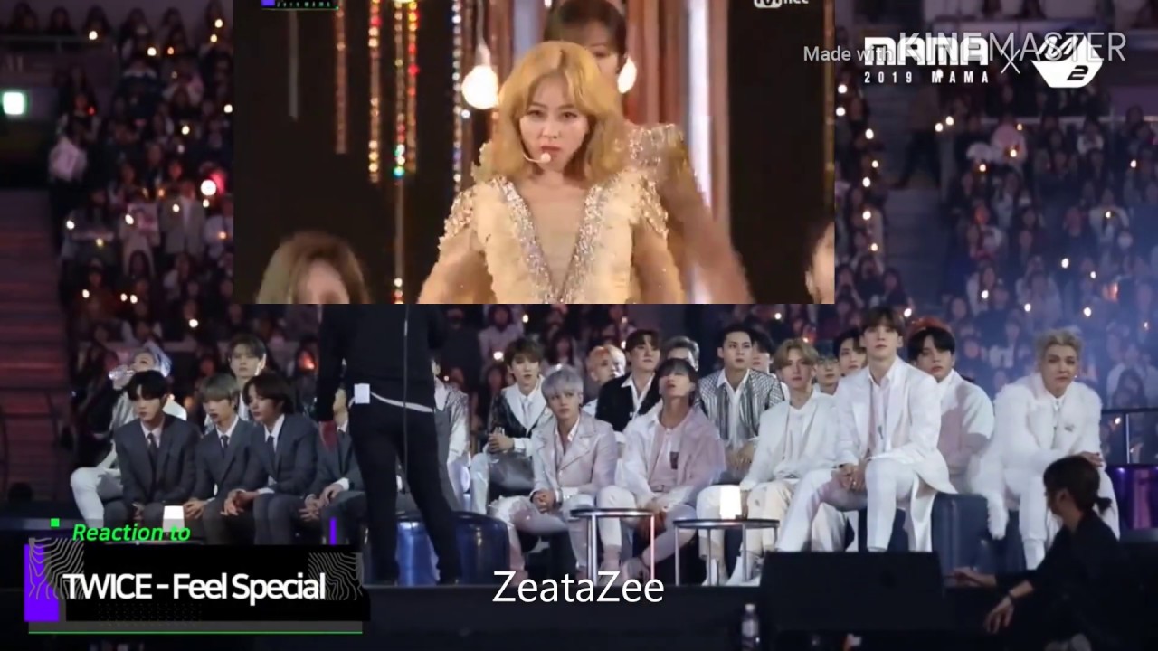 TXT, Seventeen & Ateez Reaction to TWICE in MAMA 2019