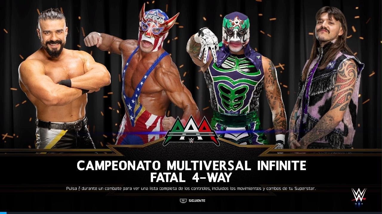 ANDRADE VS DOMINIK MYSTERIO VS PENTA VS EL GRANDE AMERICANO