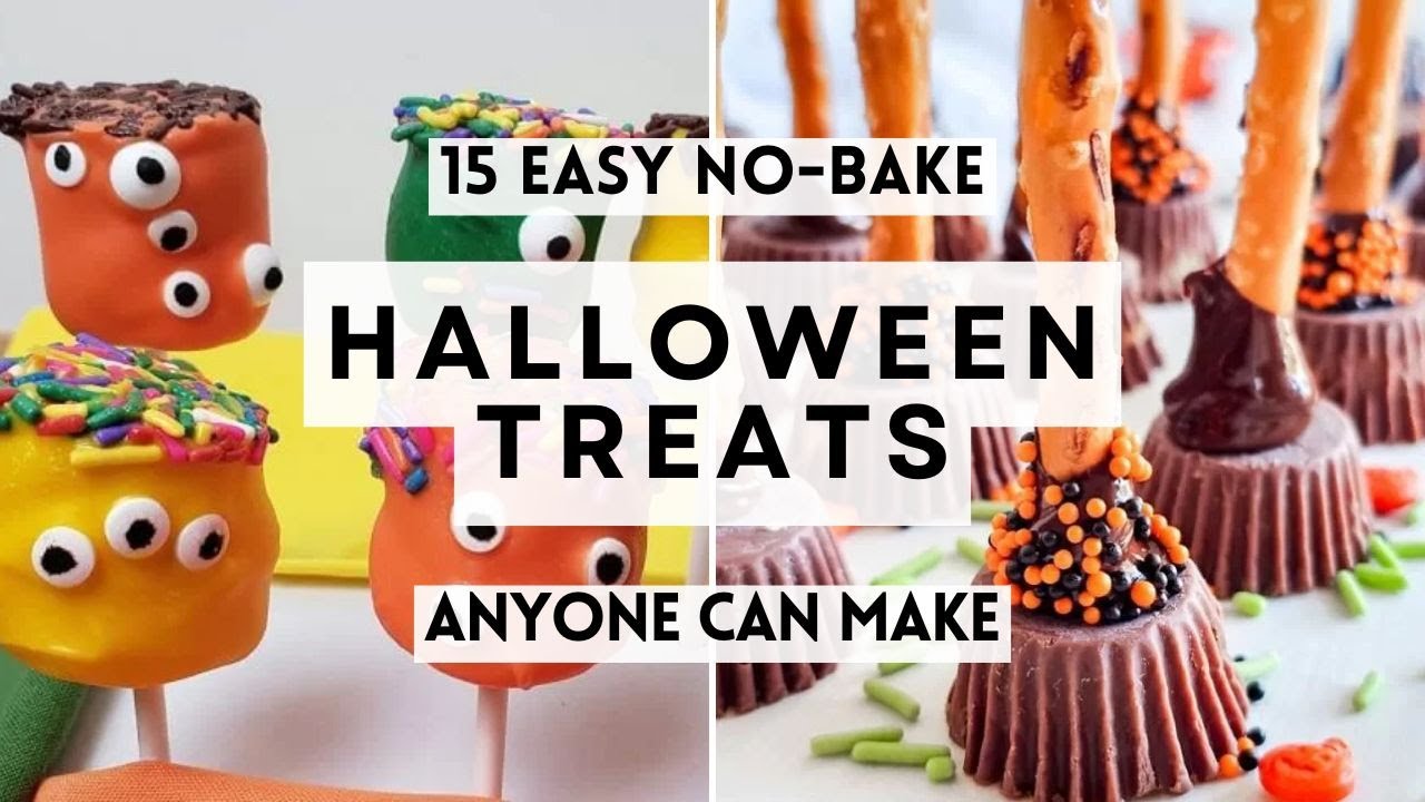 15 Easy No-Bake Halloween Treats and Desserts Anyone Can Make  #HalloweenDesserts   #sharpaspirant