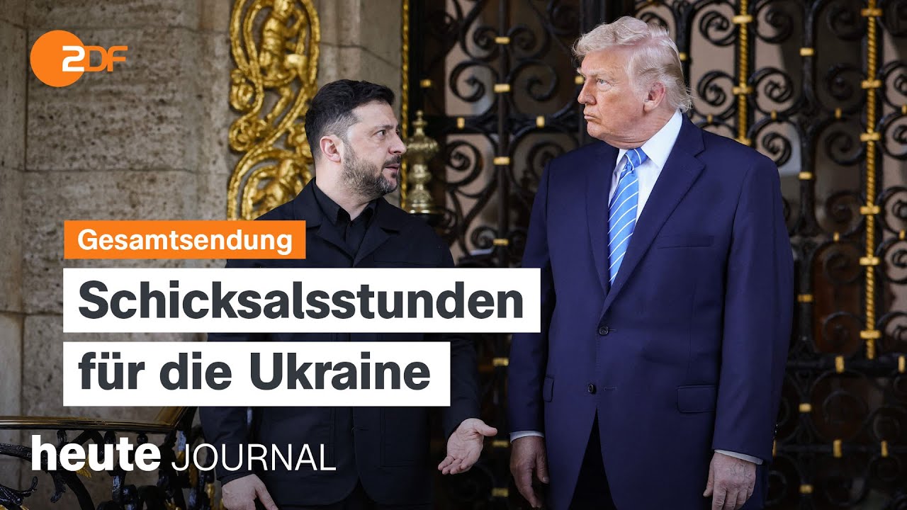 heute journal vom 28.12.2025 Ukraine-Gespr&auml;che in Florida, Scheinwahl in Myanmar, Hildegard Knef