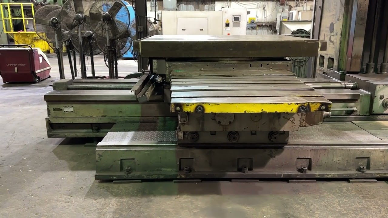 KURAKI 5 HORIZONTAL BORING MILL, MODEL KBT-1353, BUILT IN ROTARY TABLE - Auction Lot 6230