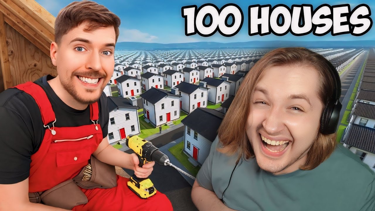 ЖИЗНЕННЫЙ ФАЙЛ! - Я Построил 100 Домов и Раздал Их! (РЕАКЦИЯ) | ТипоТоп
