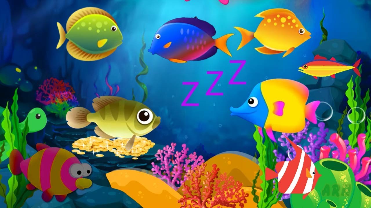 Baby Lullaby🐟Soothing fishes🐟Calming Undersea Animation🐟Aquarium #lullaby #sleepmusic #105