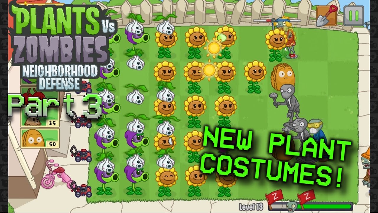 New Plant Costumes! - PvZ Neighborhood Defense