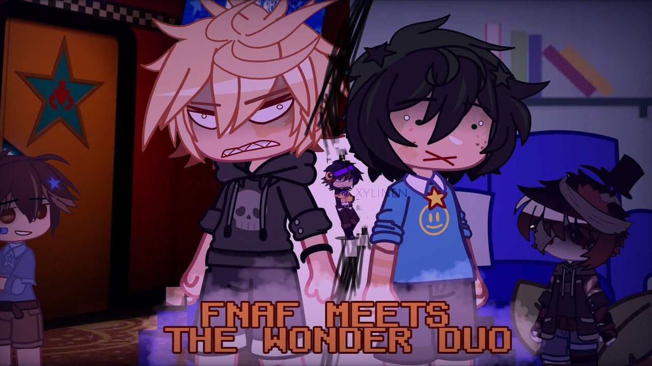 My FNAF AU meets the Wonder Duo // FNAF & MHA // AU // Gacha Club //