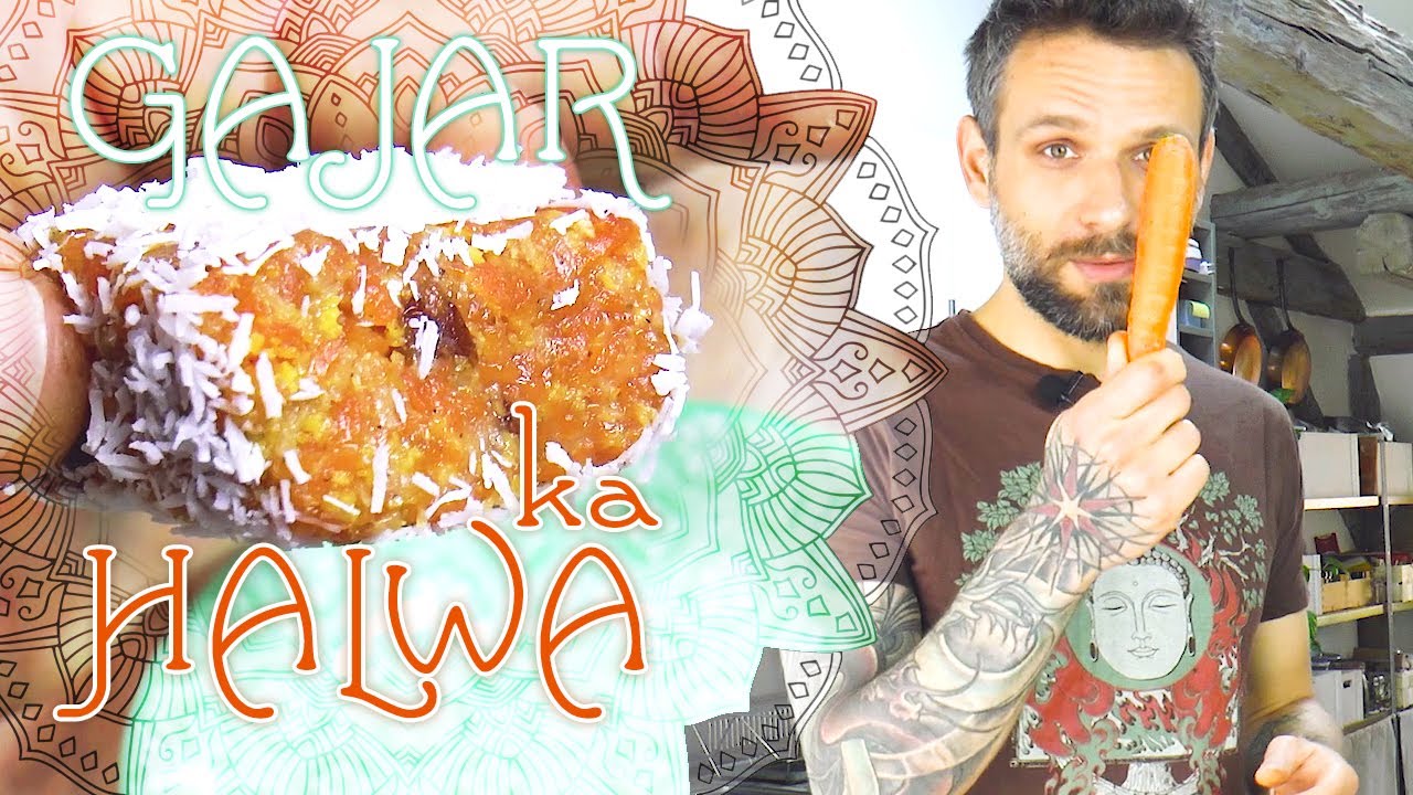 Gâteau de carotte indien à la poêle version Vegan ! Coconut Gajar ka Halwa