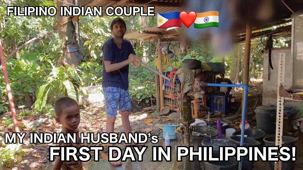 🇮🇳🇵🇭 MY INDIAN HUSBAND'S FIRST DAY IN PHILIPPINES. A VERY BUSY DAY. | Indian Filipino Couple
