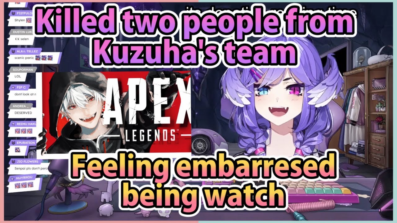 Selen killed two of Kuzuha's member and being embarrassed being watched by Kuzuha's team【Nijisanji】
