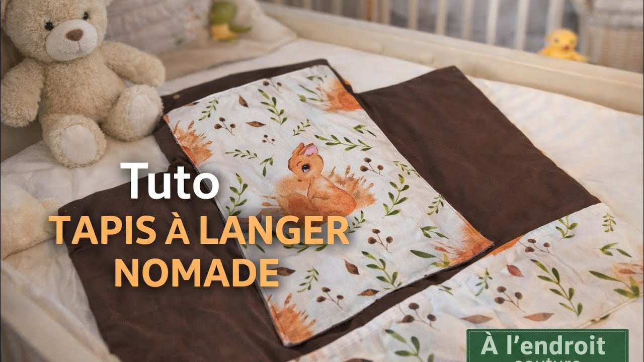 Tuto MATELAS À LANGER NOMADE, couture facile 🧵✂️🪡