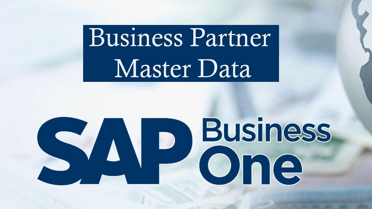 SAP BUSINESS ONE | Business Partner Master Data |
