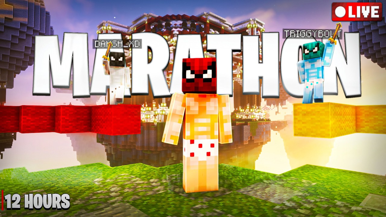 MINECRAFT 12 HOUR MARATHON (BIG SURPRISE)