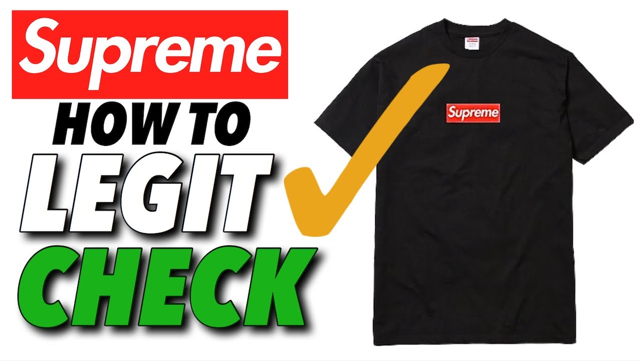 How To Legit Check Supreme T-Shirts! (Real vs. Fake Comparison)