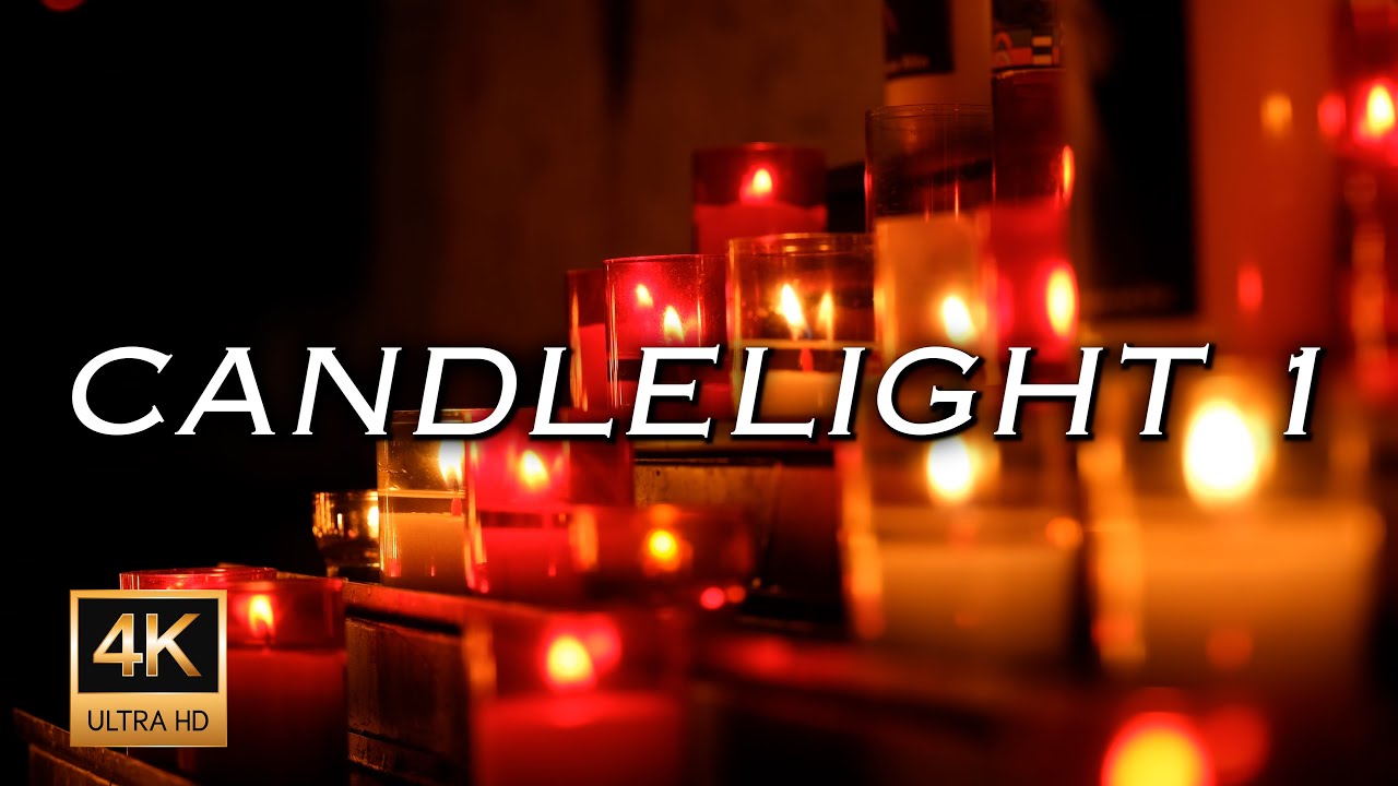 🔥 Burning Candles in a Catholic Church 🔥 Relaxing Flickering Candle Sounds 🔥 3 Hours 🔥