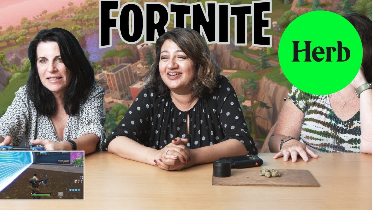 High Moms Try Playing Fortnite For the First Time | High Moms Club | Herb