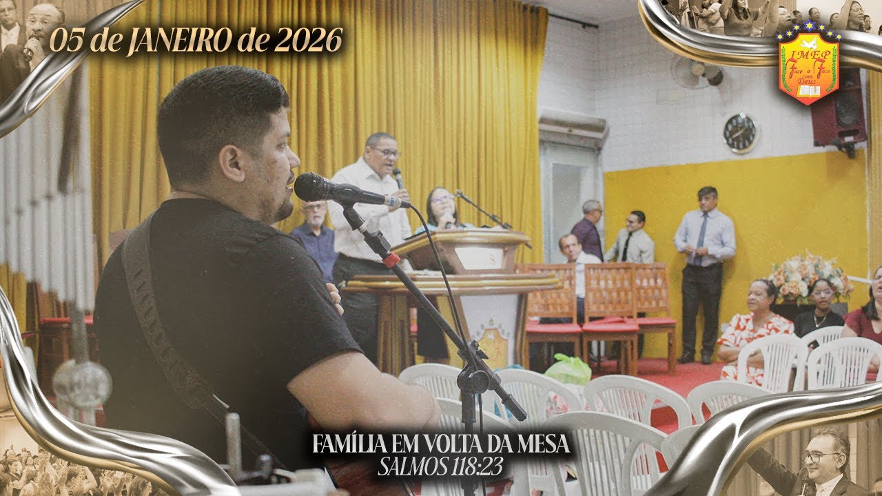 Mês da FAMÍLIA EM VOLTA DA MESA (Com PR. MANO) | Segunda-feira (05-01-2026)