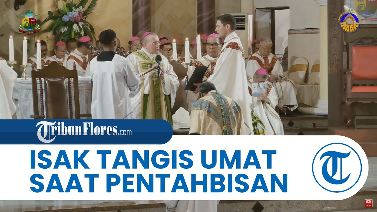 Isak Tangis Umat Warnai Pentahbisaan Uskup Agung Ende Mgr Paulus Budi Kleden SVD