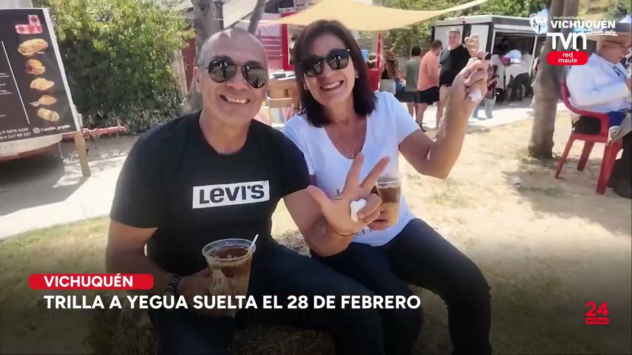 Trilla a yegua suelta en Vichuquén el 28 de febrero  | 24 Horas TVN - Red Maule