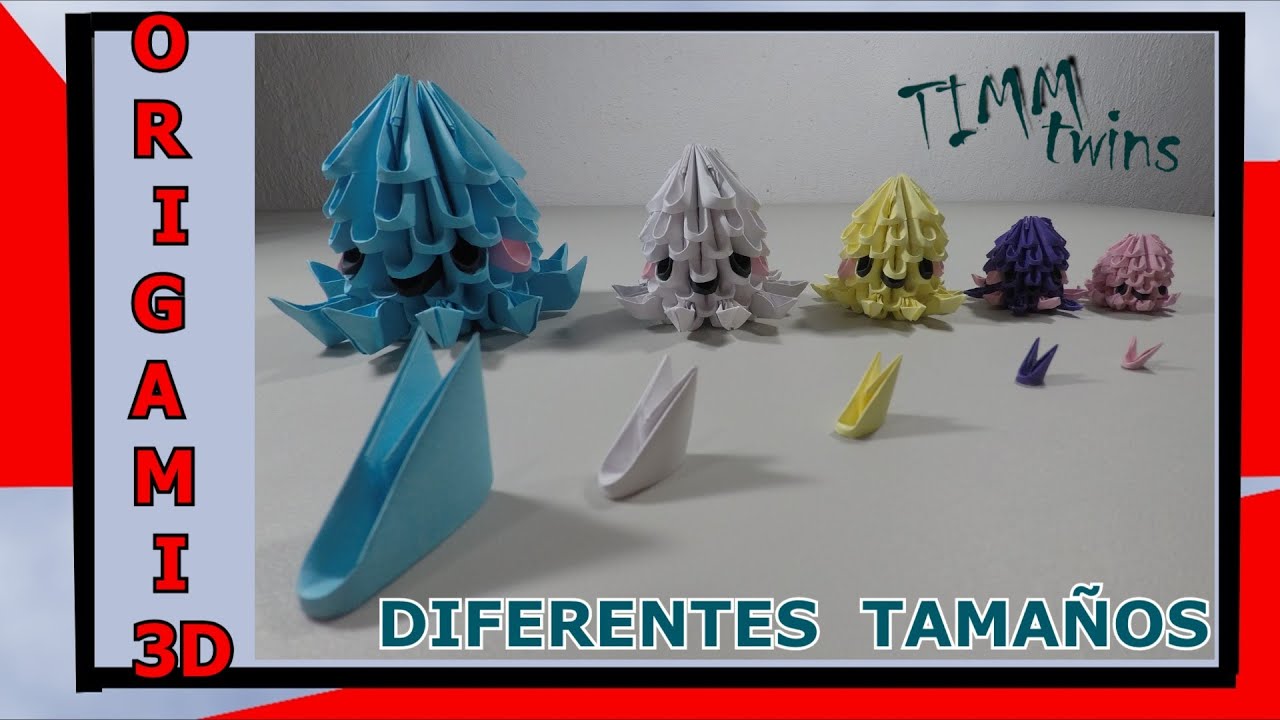 Como hacer diferentes medidas de módulos para origami 3D