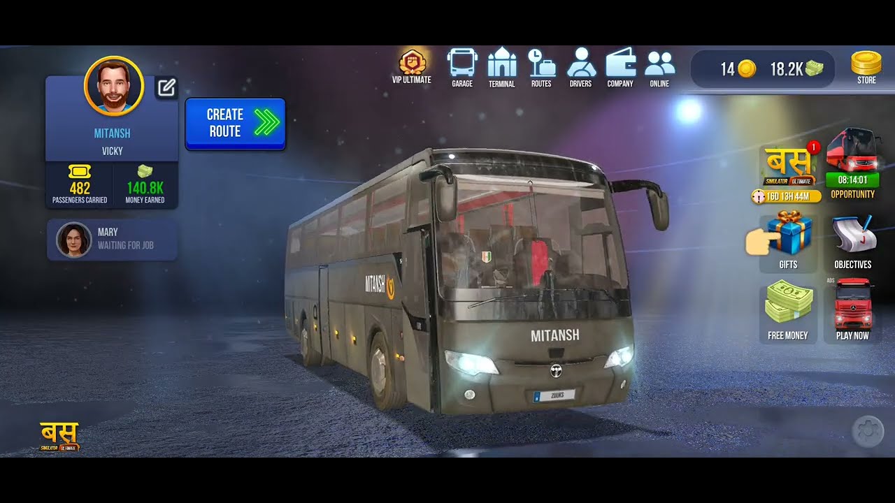 Bus Simulator : Ultimate | Highway🛣🚍🚧 | Zuuks | Mobile Gameplay #gaming #bussimulator #subscribe #yt