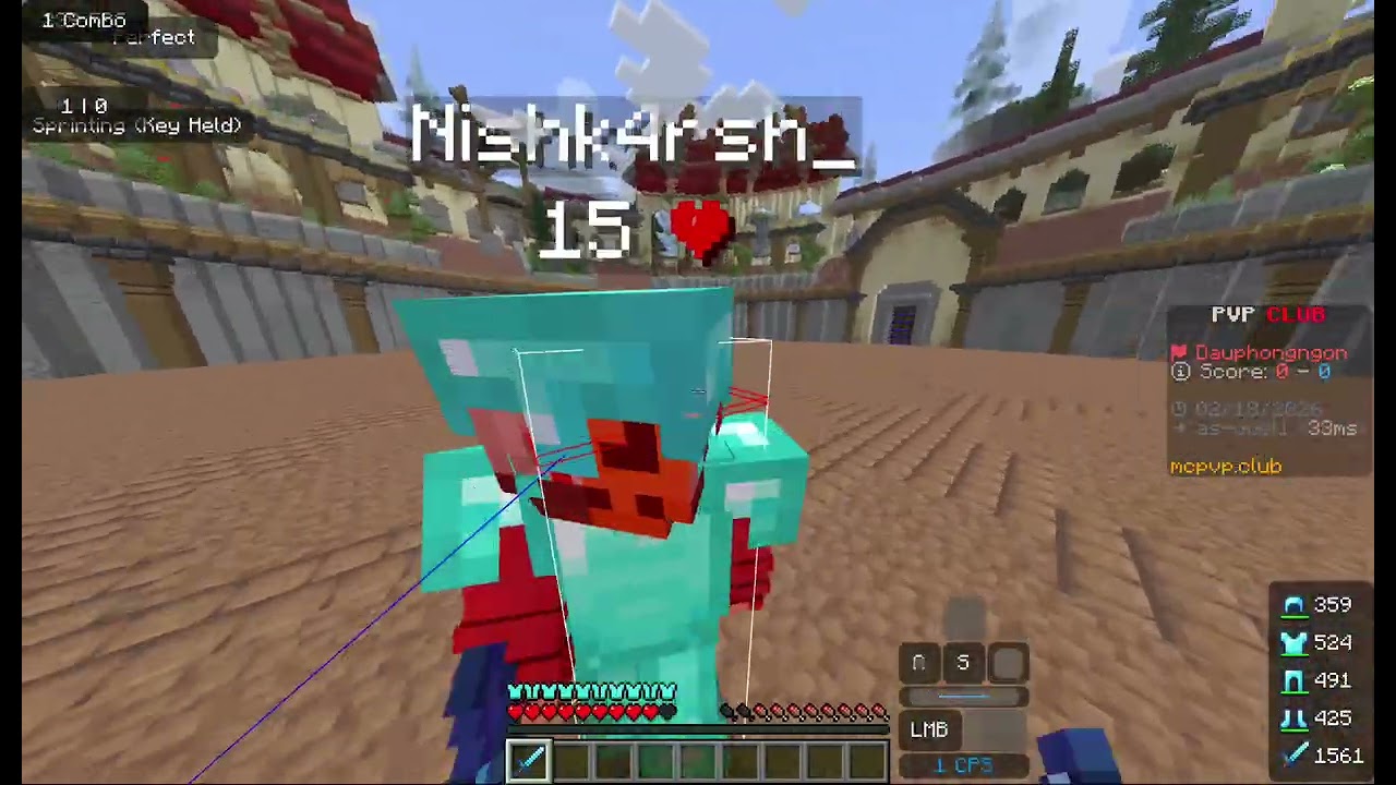 Minecraft - using Feather Client for the first time