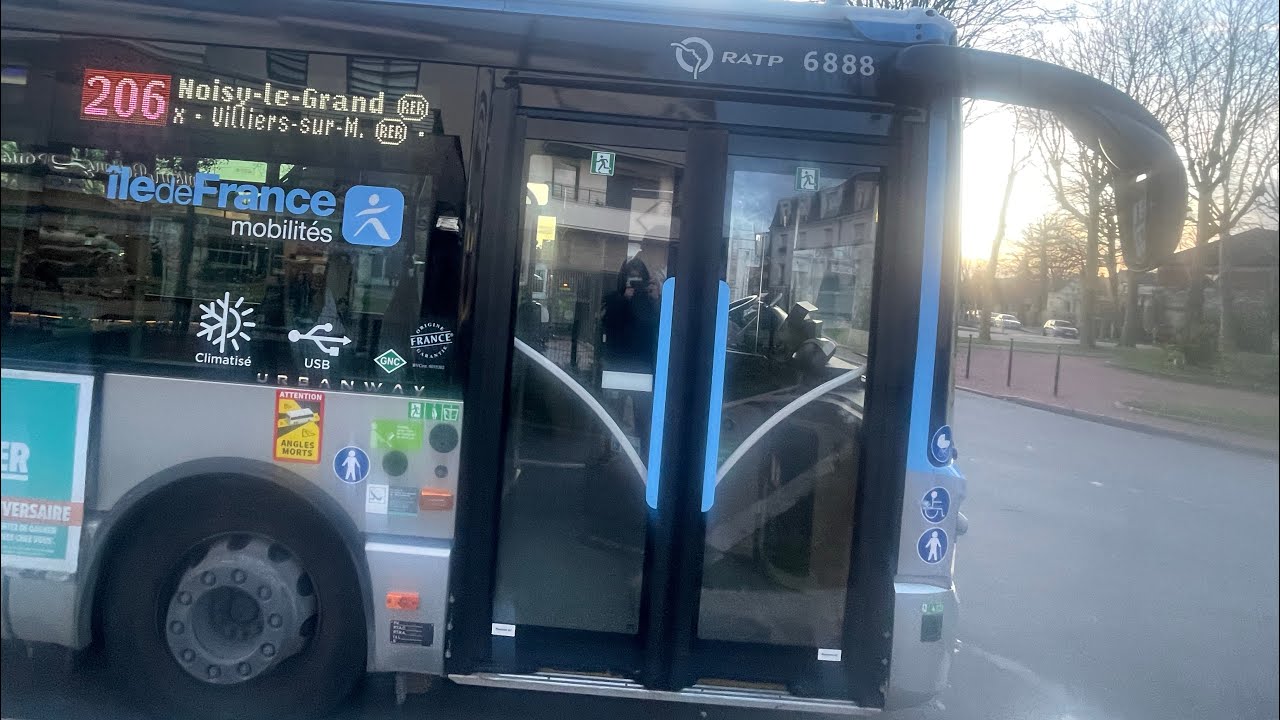 Trajet de Le Plessis-Trévise Place de Verdun à Noisy-le-Grand Mont d’Est sur la ligne 206 du bus