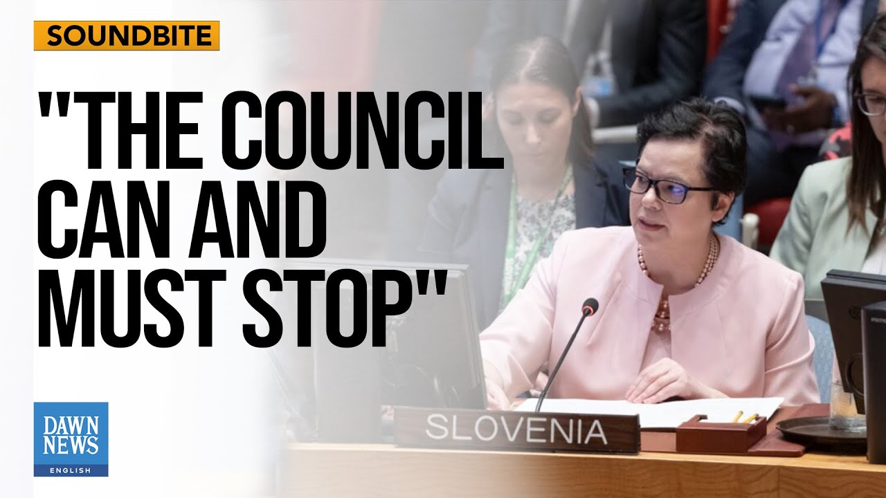 Slovenia Says 'There Is An Entire Generation Of Children In Gaza We Are Failing' | Dawn News English