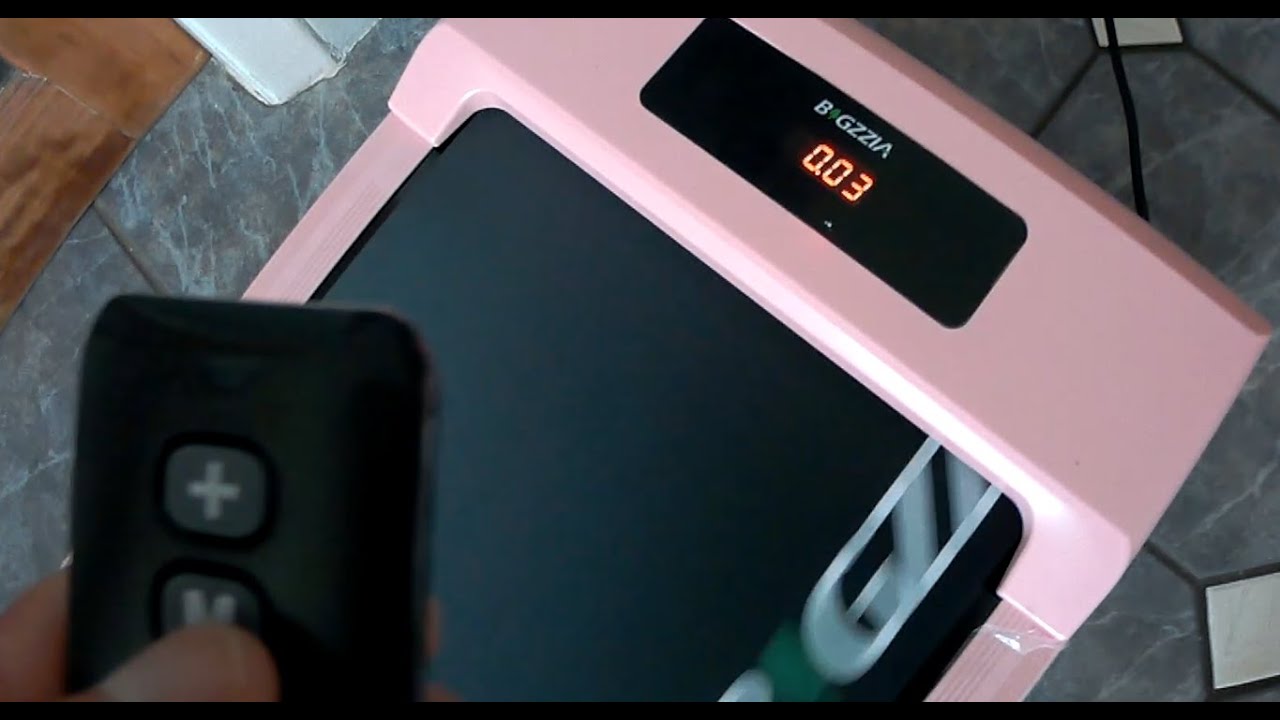 Bigzzia Pink Portable Motorised Electric Treadmill, Under Desk Treadmill. TEST. Walking, Running.