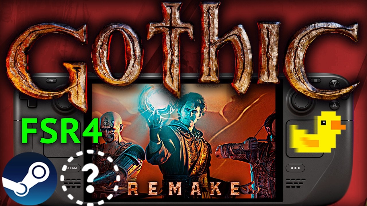 GOTHIC 1 REMAKE FSR4 + Lossless Scaling Steam Deck: Full Performance Test