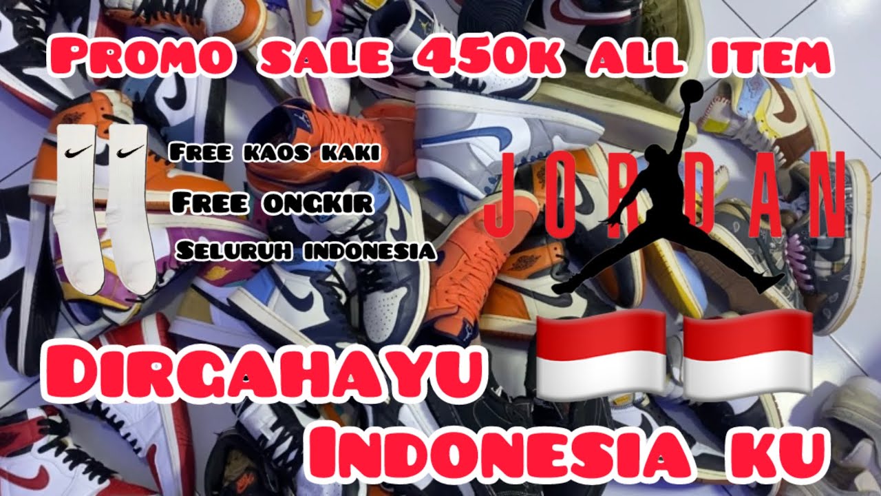 Thrift sepatu bekas branded di kota bandung ( air jordan 1 , nike sb ) #sale #17agustus #kemerdekaan