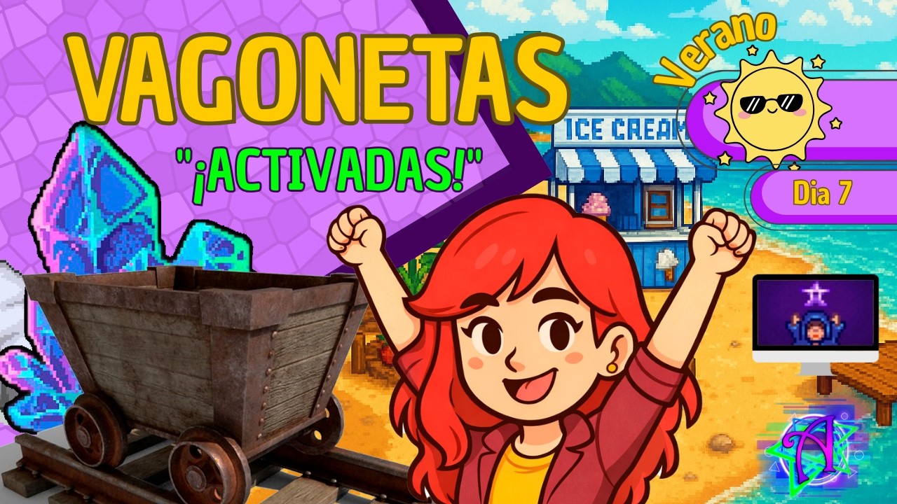 Desbloqueamos las Vagonetas Primer Lote Completado  Stardew Valley Español Latino Día 7 Verano Año 1