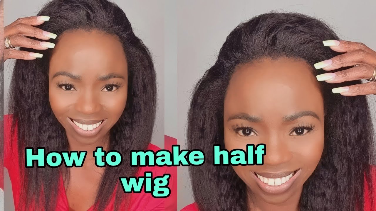 How to make a half wig machine made method