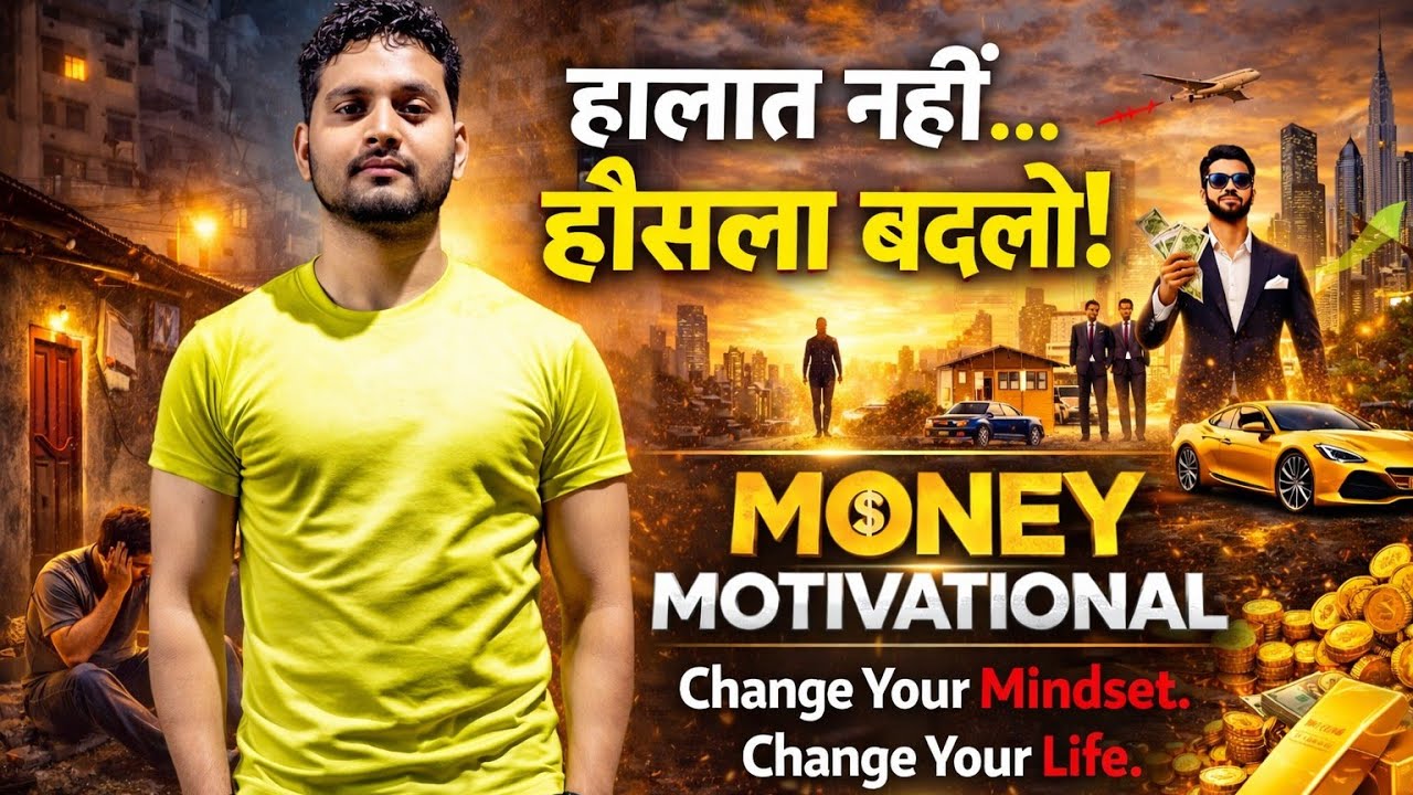  हालात नही  हौसला बदलो! | Change Your Mindset Change Your Life | Money Motivational Video