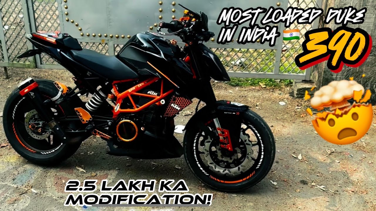 Most modified KTM duke 390 Gen 2 in India 🇮🇳 | Clear clutch | AR exhust | Supercorsa tyre 🔥#youtube 