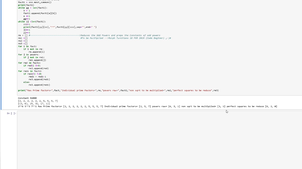 Python Surd_Engine by Beginner Ralph Turchiano