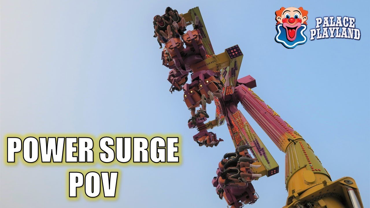 Power Surge POVs (2021), Palace Playland Zamperla Inverting Flat Ride | Non-Copyright