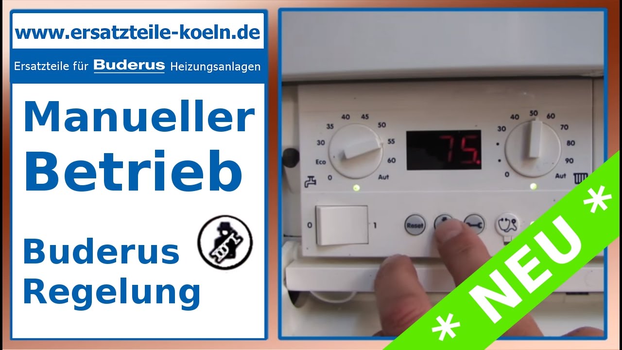 [NEU] Heizung manuell steuern - Buderus BC10 Handbetrieb