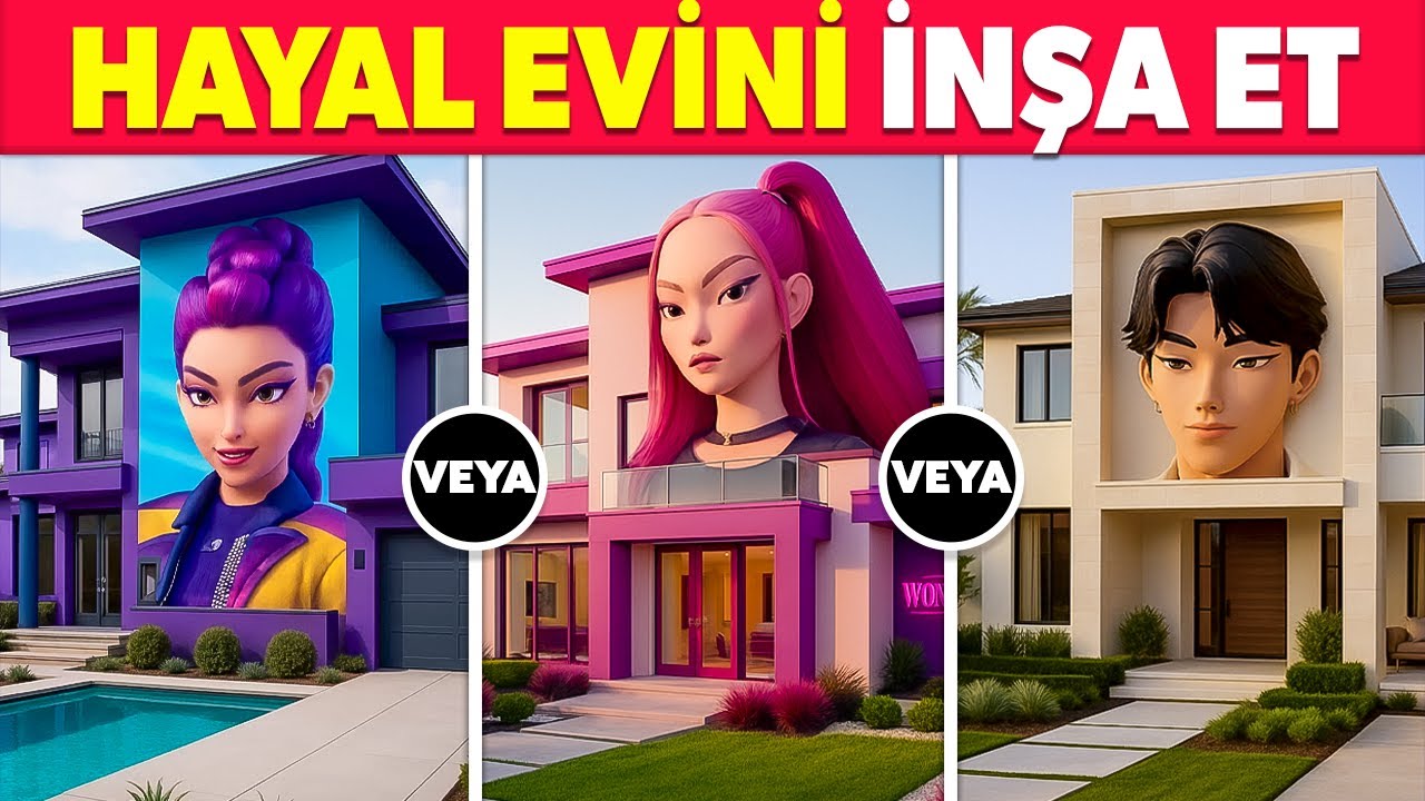 Hayalinizdeki Fantastik Evi İnşa Edin 👩‍🦰😈 K-POP: İBLIS AVCILAR 🏠 💖 Hangisini Tercih Edersin