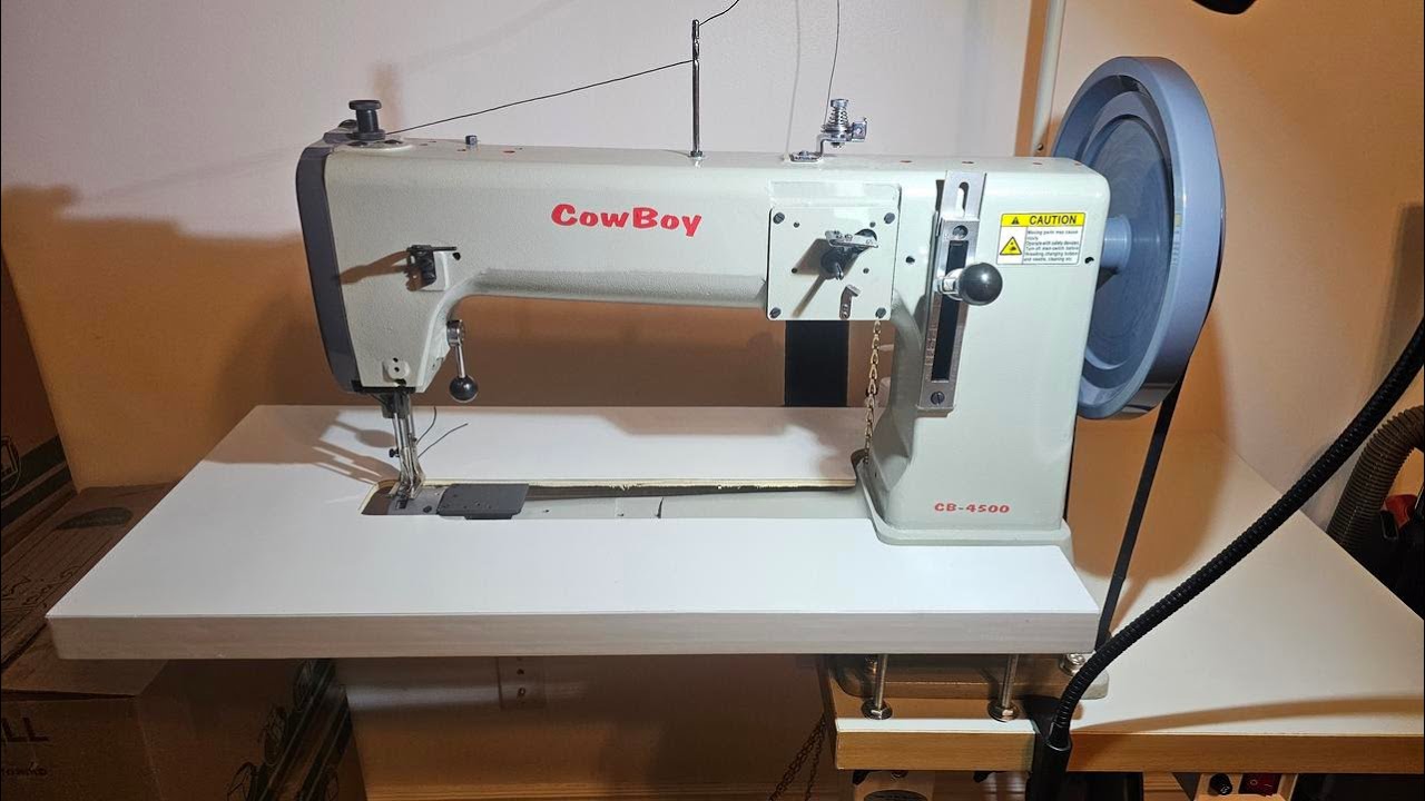 Wind bobbins without sewing on the Cowboy CB-4500 sewing machine