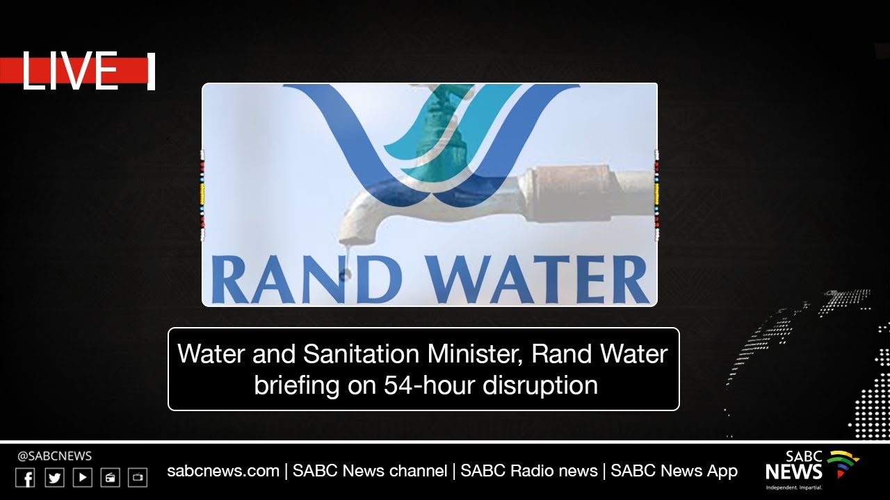 Water and Sanitation Minister Senzo Mchunu and Rand Water media briefing
