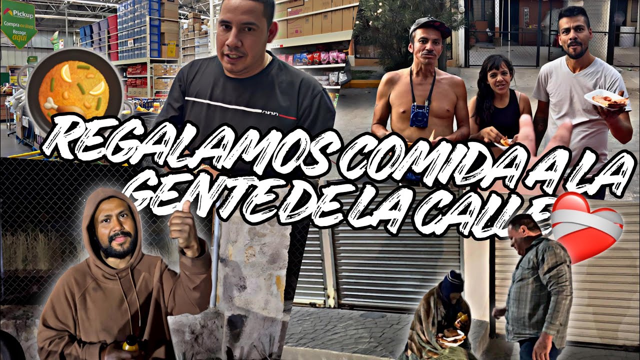 REGALAMOS COMIDA A LA GENTE DE LA CALLE(CONEJO TOYS)